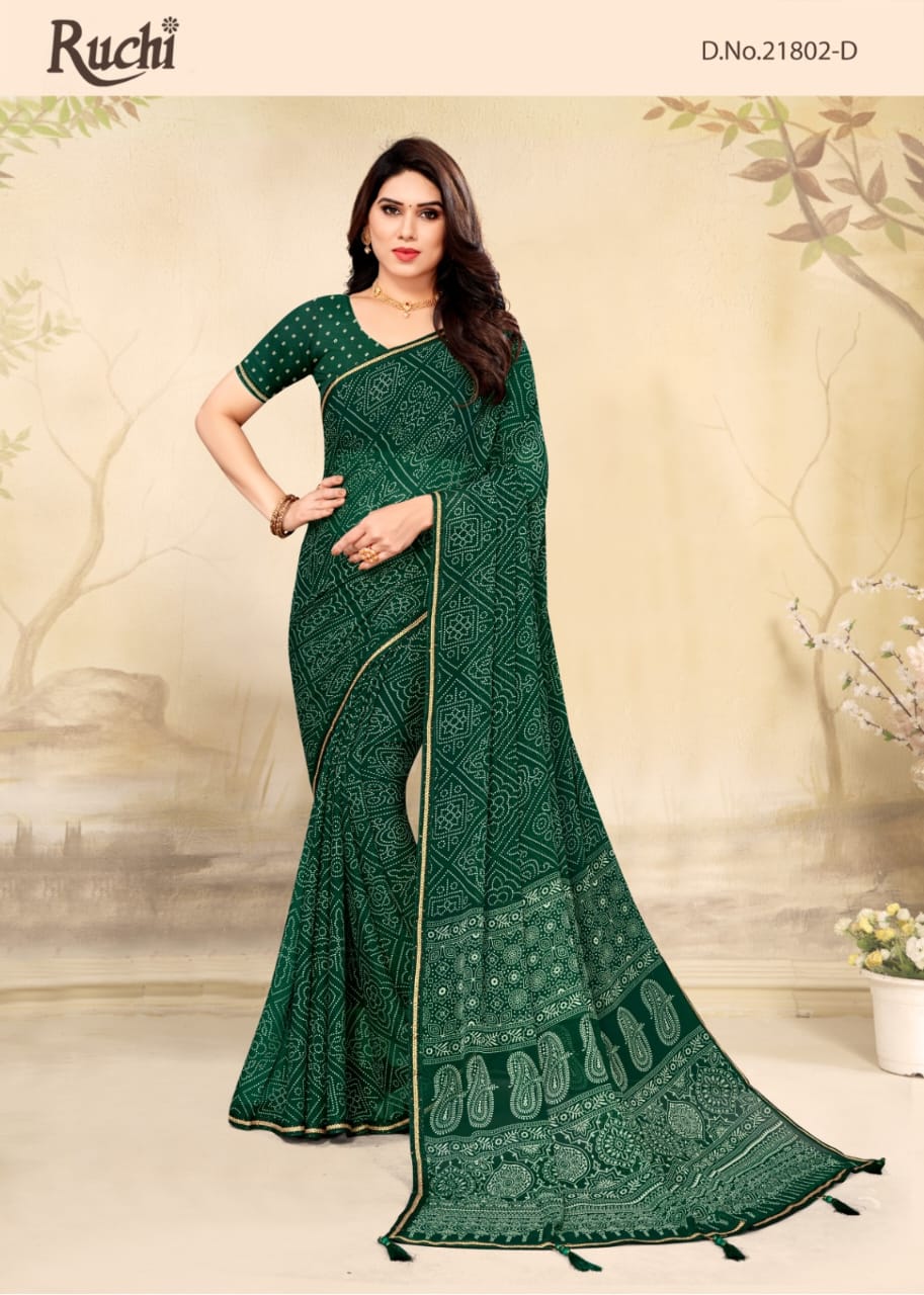 DHUN 2 Ruchi Regular Wear Wholesale Printed Sarees Catalog 